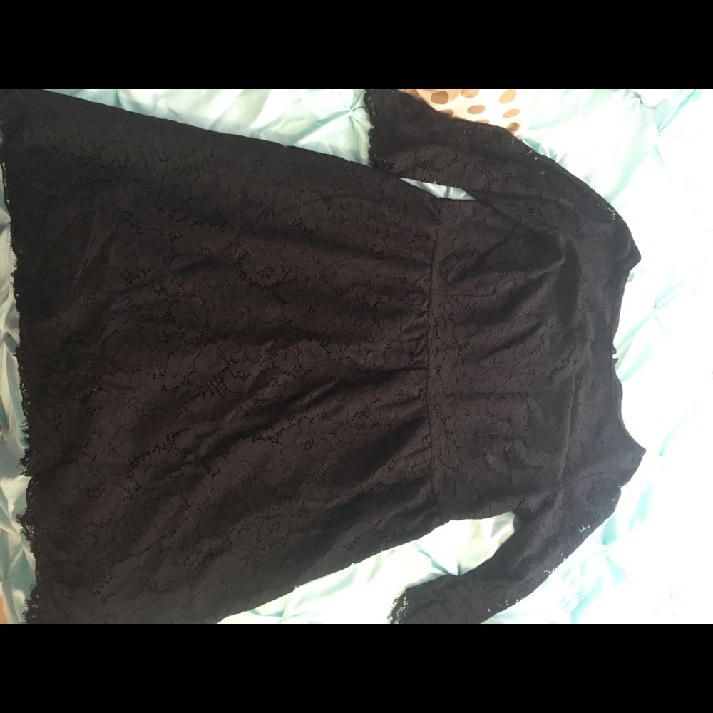 Black lace dress